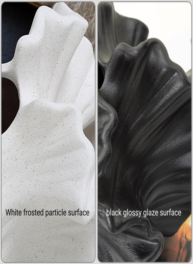 BUICCE Off White Ceramic Coral Vase for Pampas Grass Decor Modern Decorative Dandelion Vase for Flower Home Office Living Room Table Centerpieces. - Image 2